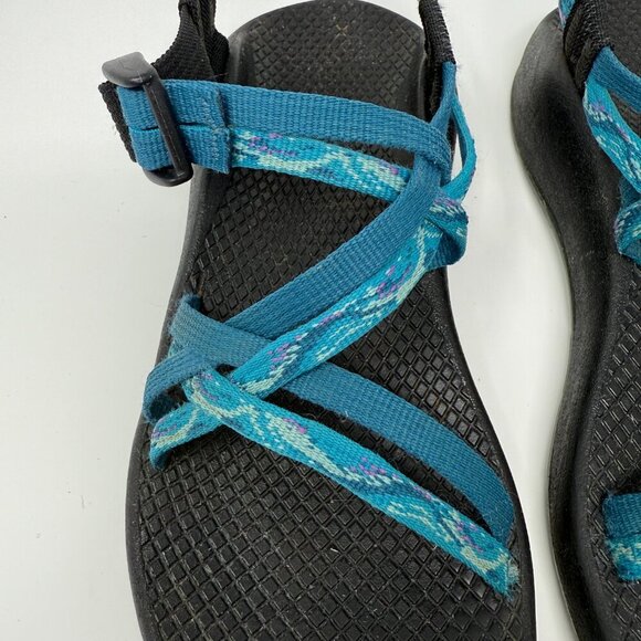 Chaco ZX1 Vibram Yampa Shoes Sandals Women's 6 Blue Outdoor Hiking Camping Comfy - Picture 4 of 12